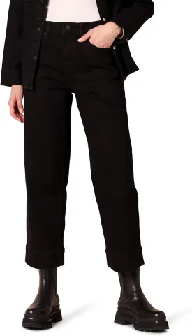 Amazon Essentials Women's High-Rise Regular-Fit Ankle-Length Wide-Leg Jean