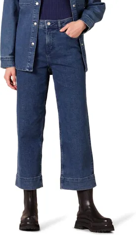 Amazon Essentials Women's High-Rise Regular-Fit Ankle-Length Wide-Leg Jean