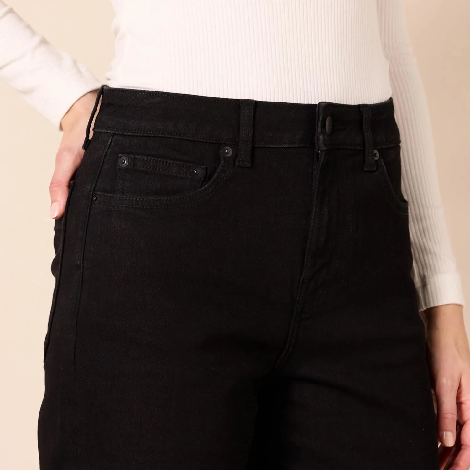 Amazon Essentials Women's High-Rise Regular-Fit Ankle-Length Wide-Leg Jean