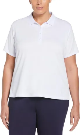 Callaway Women's Solid Swing Tech Short Sleeve Golf Polo Shirt