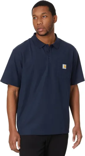 Carhartt Men's Loose Fit Midweight Short-Sleeve Pocket Polo