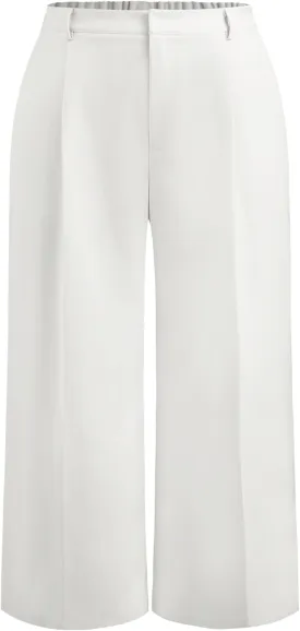 CIDER Mid Waist Pleated Pocket Wide Leg Pants Curve & Plus