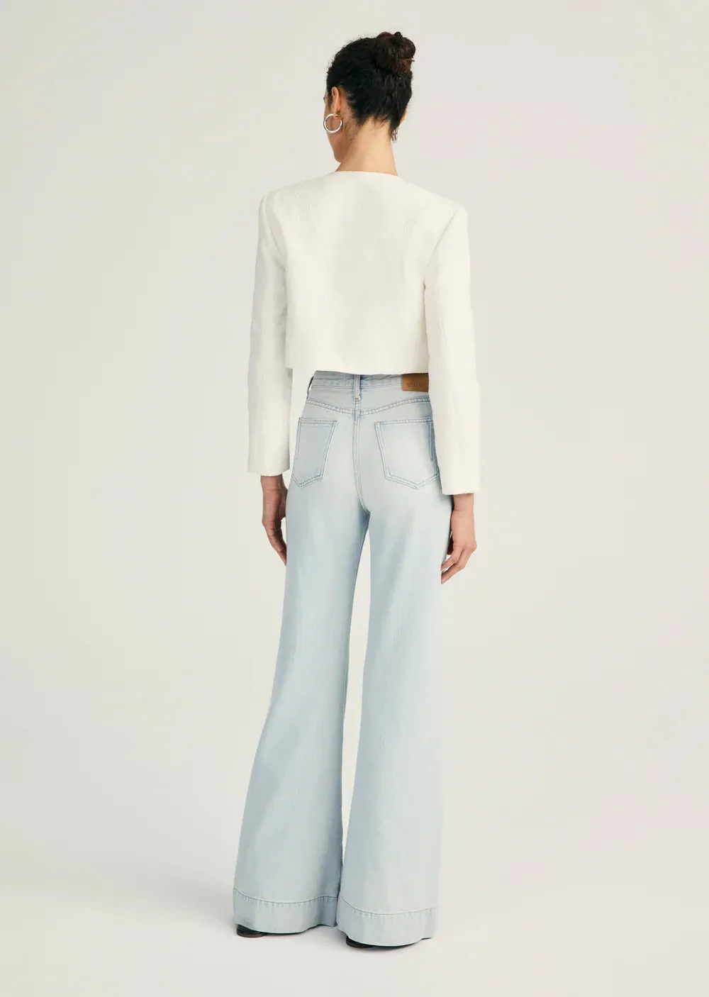 Derek Lam 10 Crosby - Coralie High Rise Wide Leg in Cooper Light