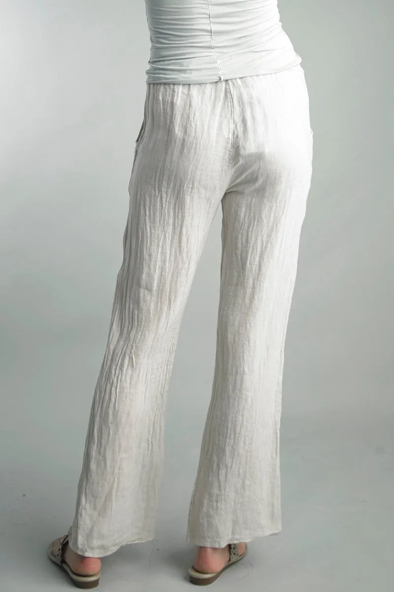 Drawstring Linen Pants