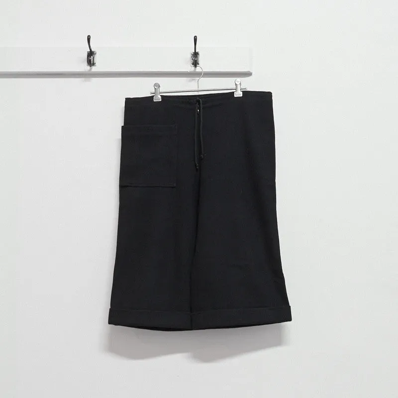 drawstring waist 3D pocket shorts