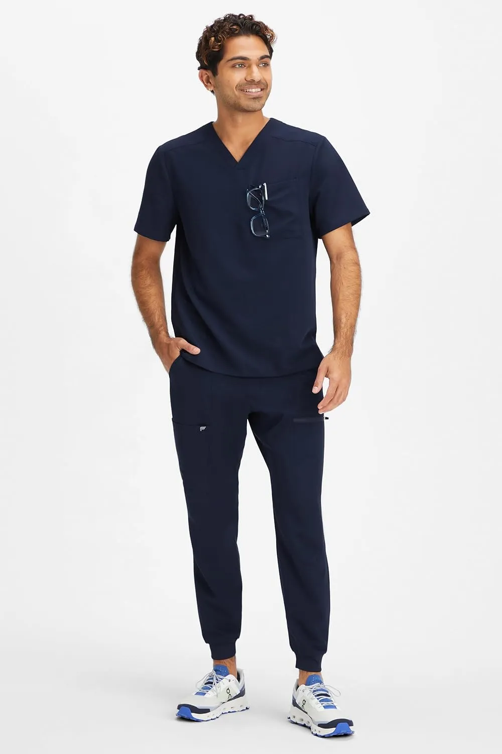 Fabletics Men's All-Shift 5-Pocket Scrub Jogger - MotionTech, 4-Way Stretch, Pocket-Packed, Lightweight, Semi-Slim Fit