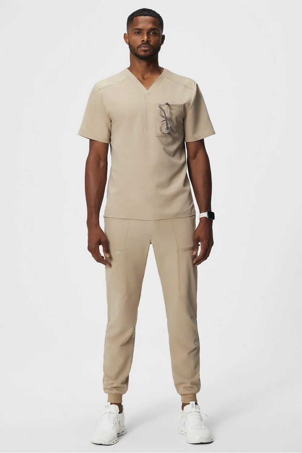 Fabletics Men's All-Shift 5-Pocket Scrub Jogger - MotionTech, 4-Way Stretch, Pocket-Packed, Lightweight, Semi-Slim Fit