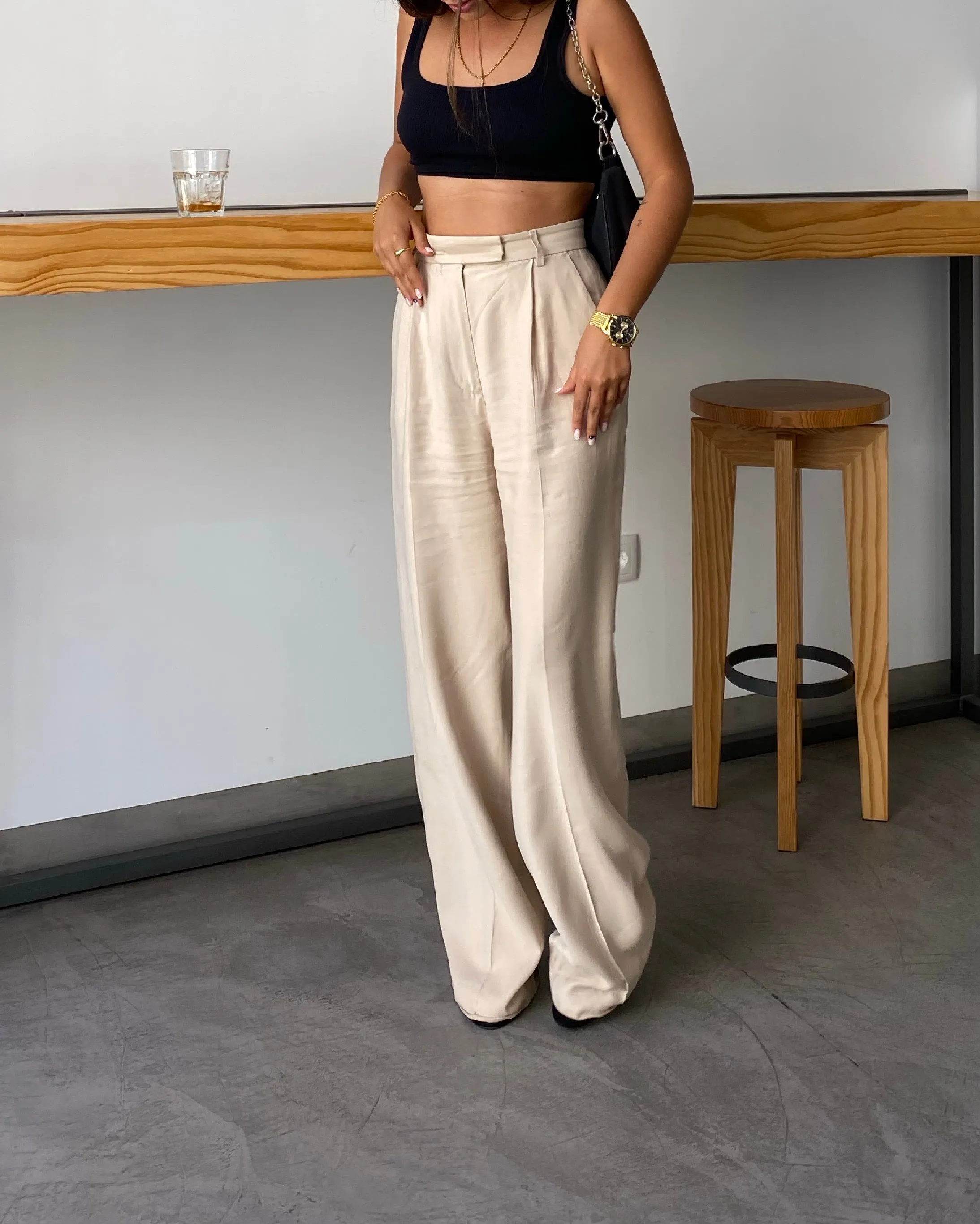 Jagger Tailored Trousers Beige