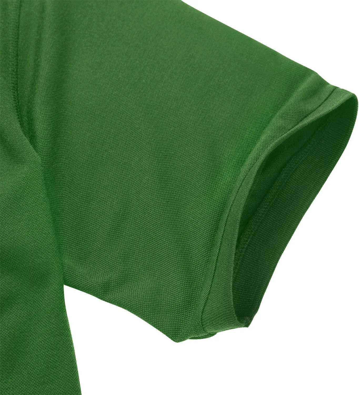 Men's Short Sleeve Polo Shirt Moisture Wicking Performance Dry Fit Golf Polo with Pocket