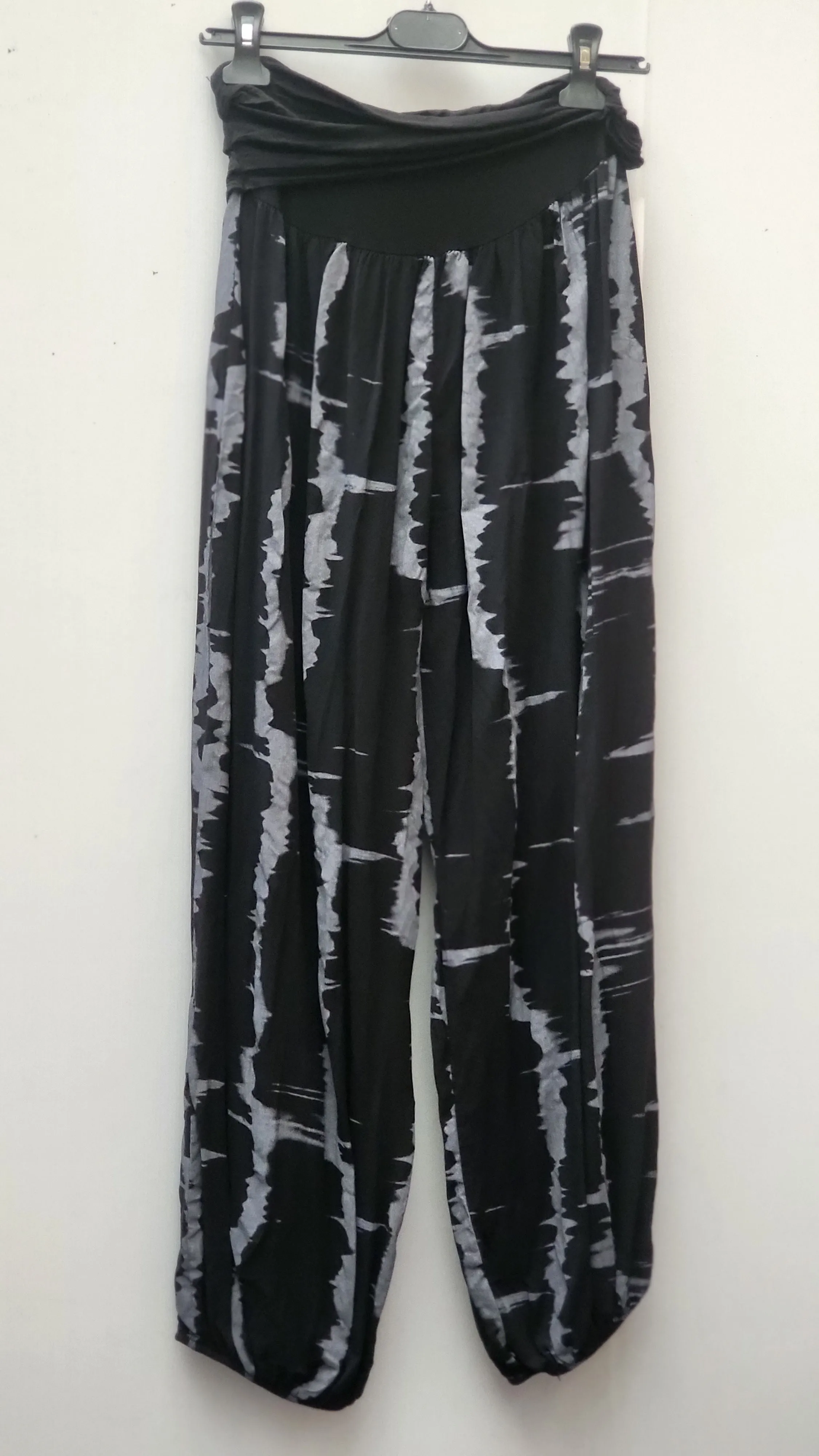 MUMBAI Harem Pants Patterned Viscose Trousers