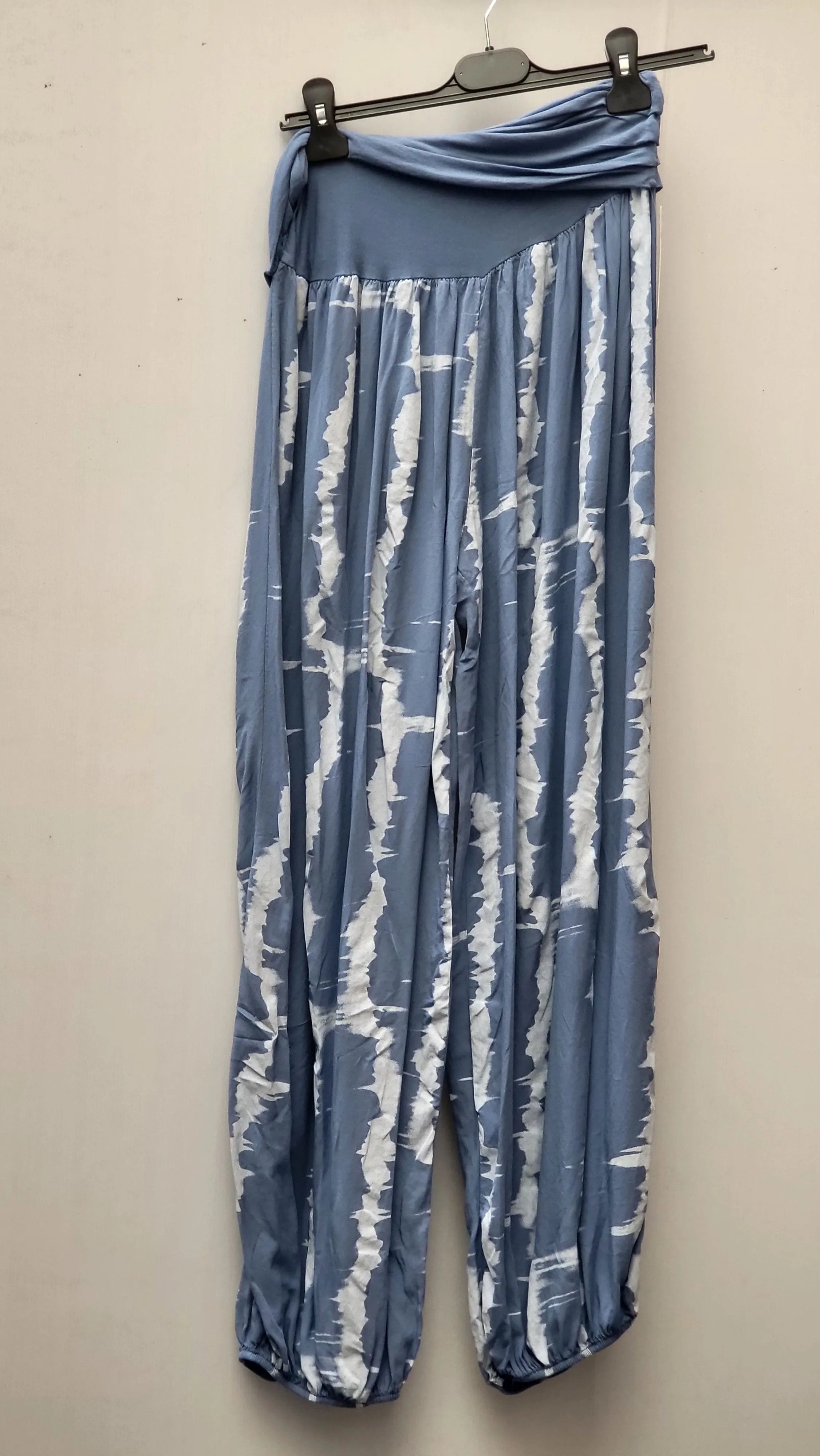 MUMBAI Harem Pants Patterned Viscose Trousers