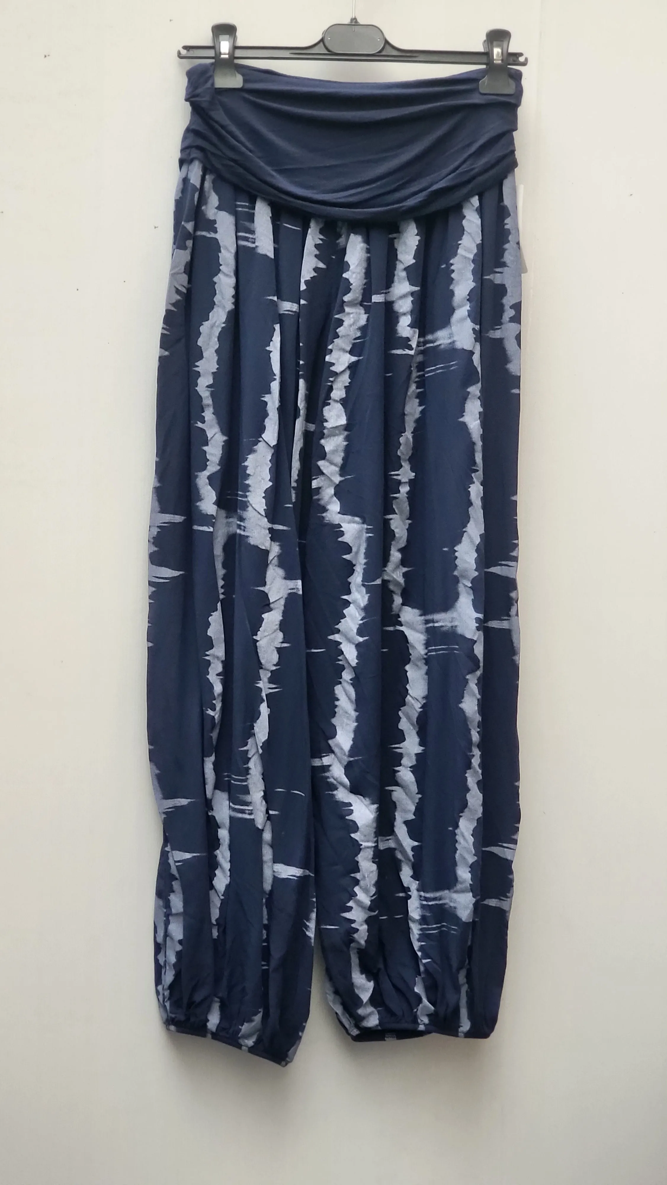 MUMBAI Harem Pants Patterned Viscose Trousers
