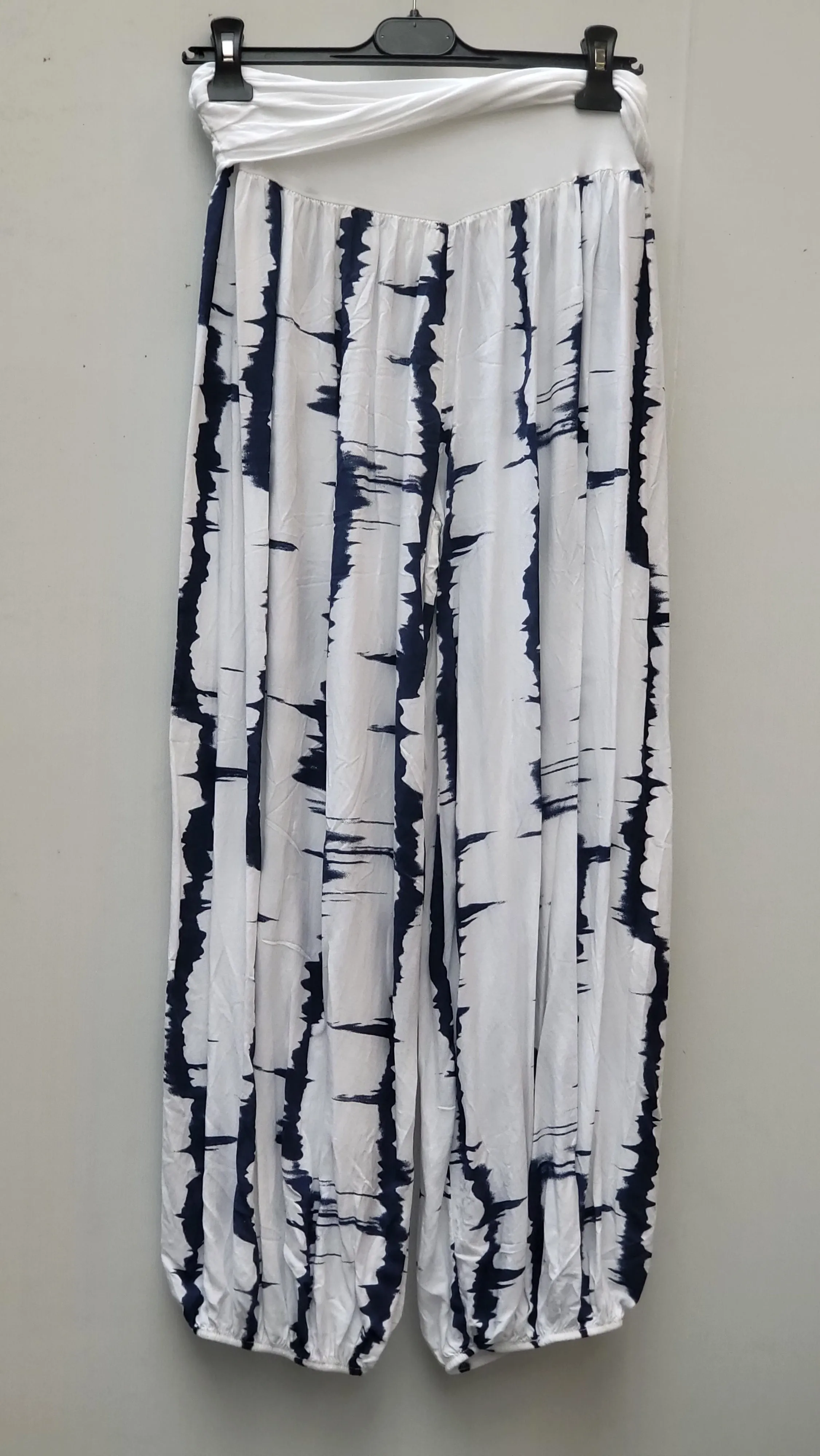 MUMBAI Harem Pants Patterned Viscose Trousers