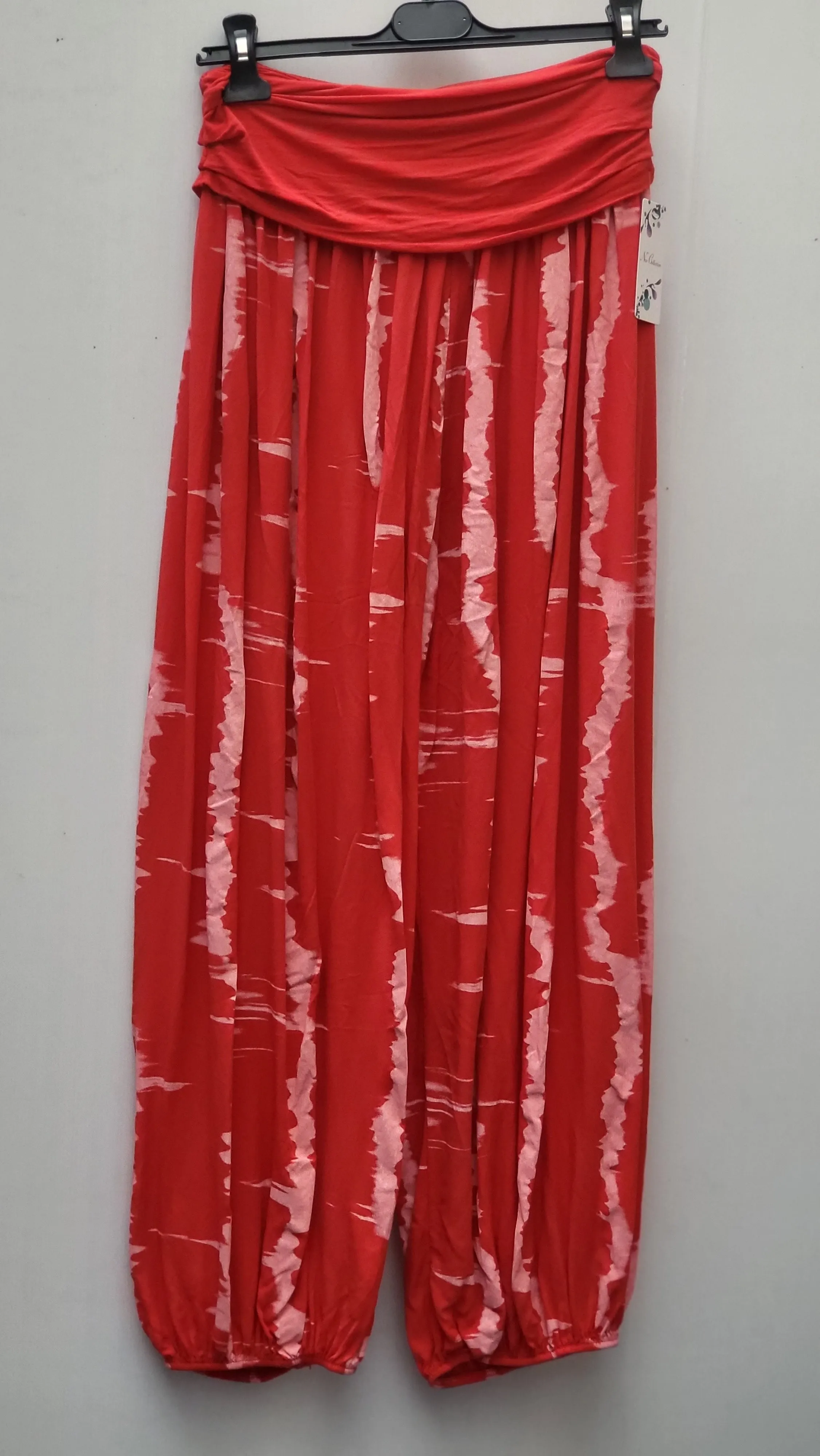 MUMBAI Harem Pants Patterned Viscose Trousers