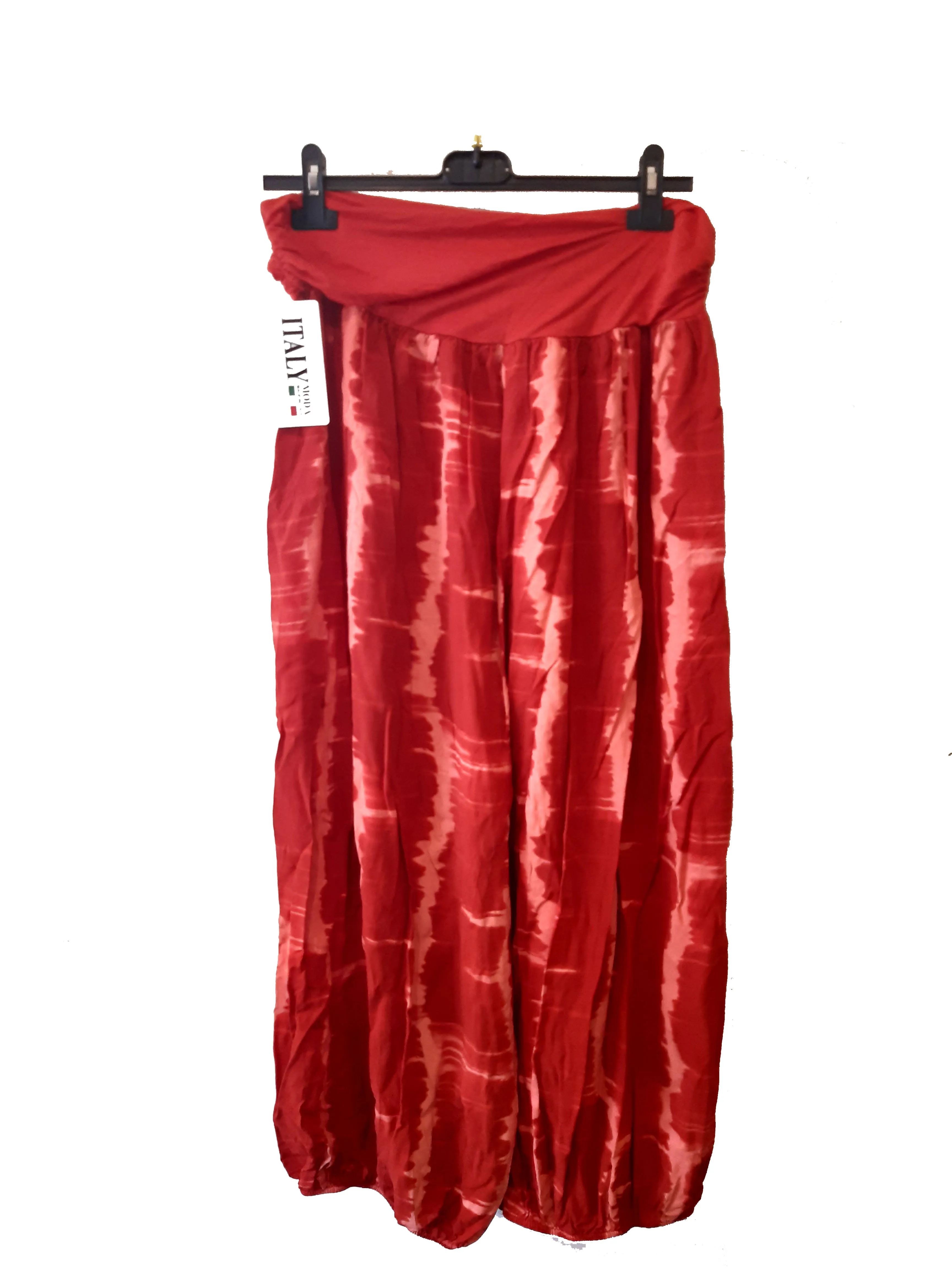 MUMBAI Harem Pants Patterned Viscose Trousers
