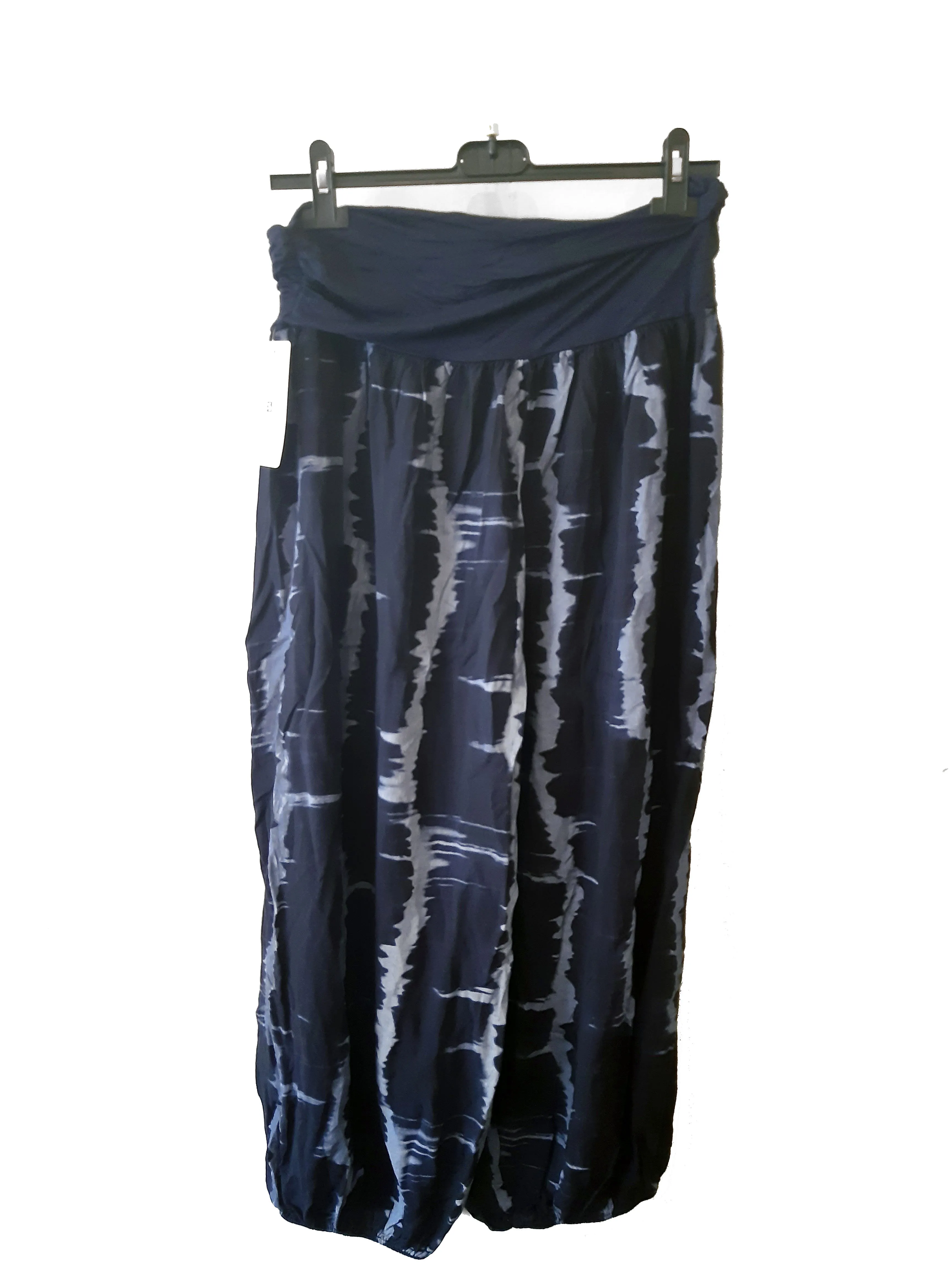MUMBAI Harem Pants Patterned Viscose Trousers
