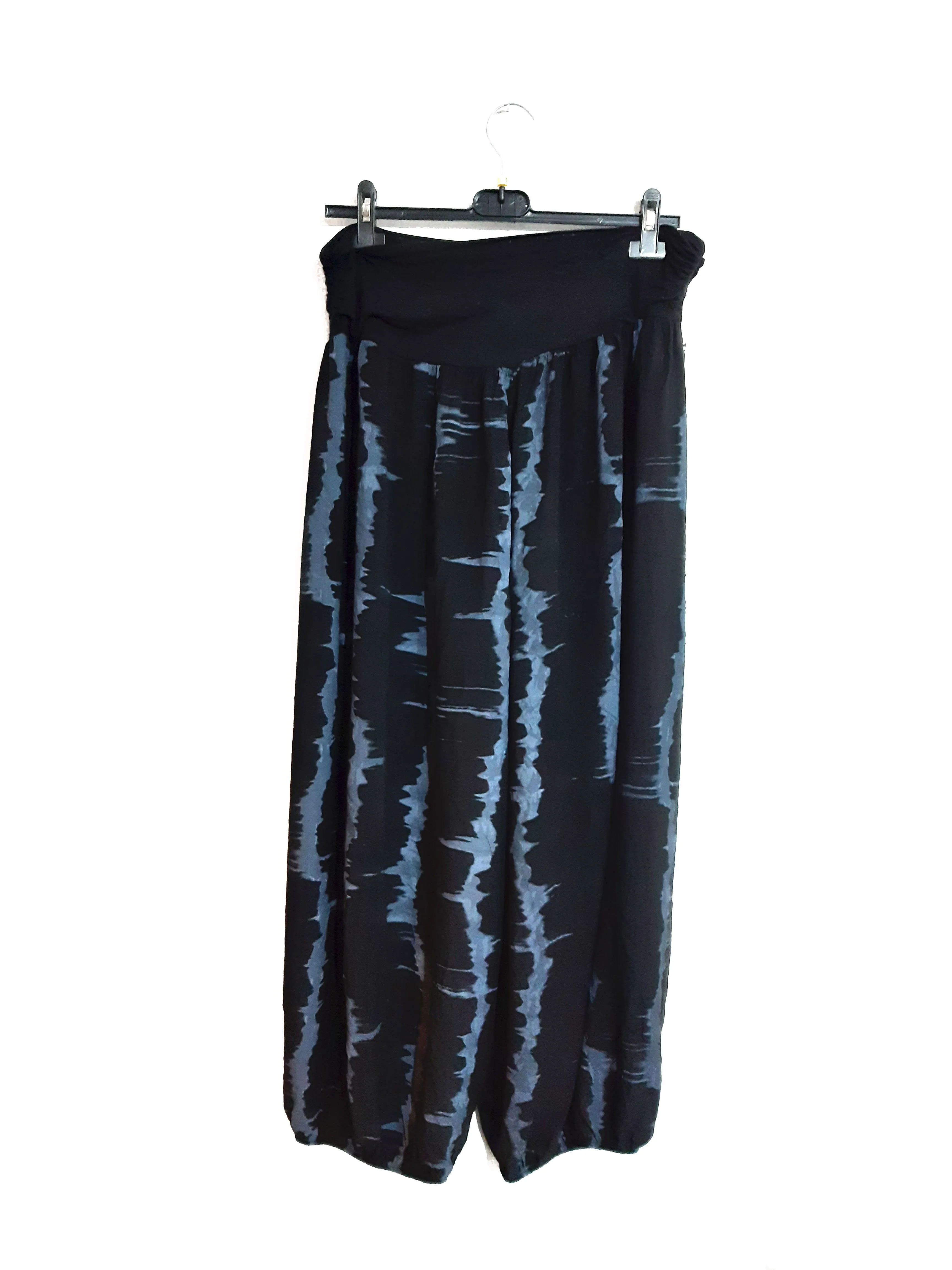 MUMBAI Harem Pants Patterned Viscose Trousers