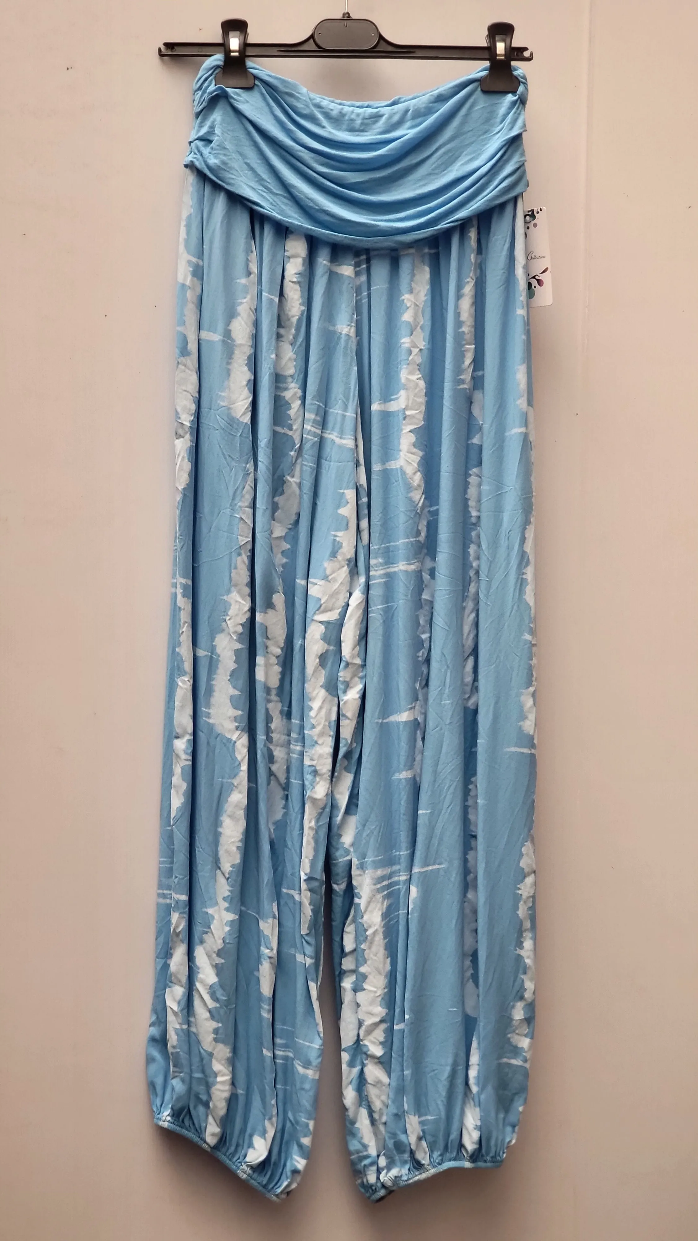 MUMBAI Harem Pants Patterned Viscose Trousers