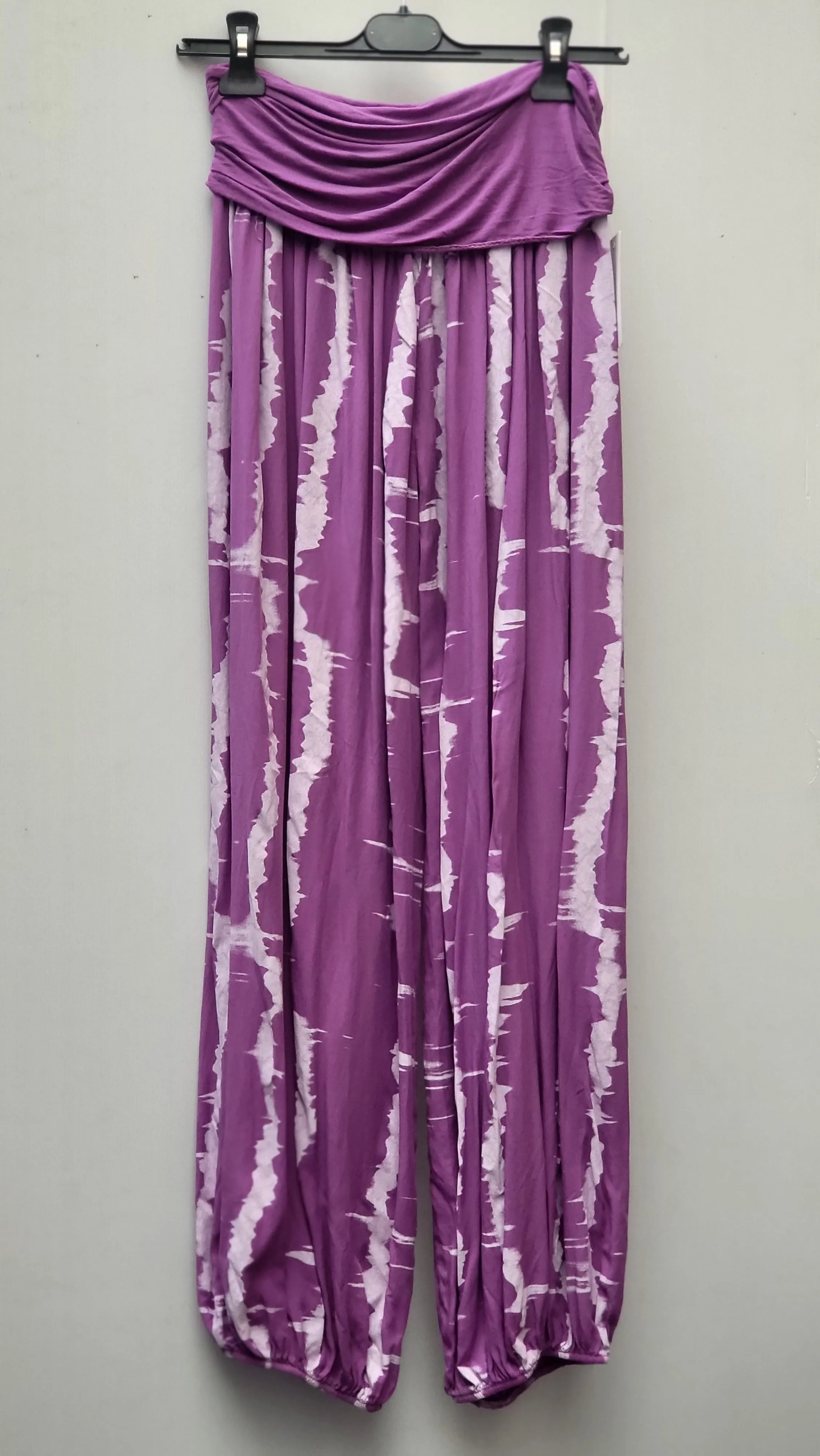 MUMBAI Harem Pants Patterned Viscose Trousers