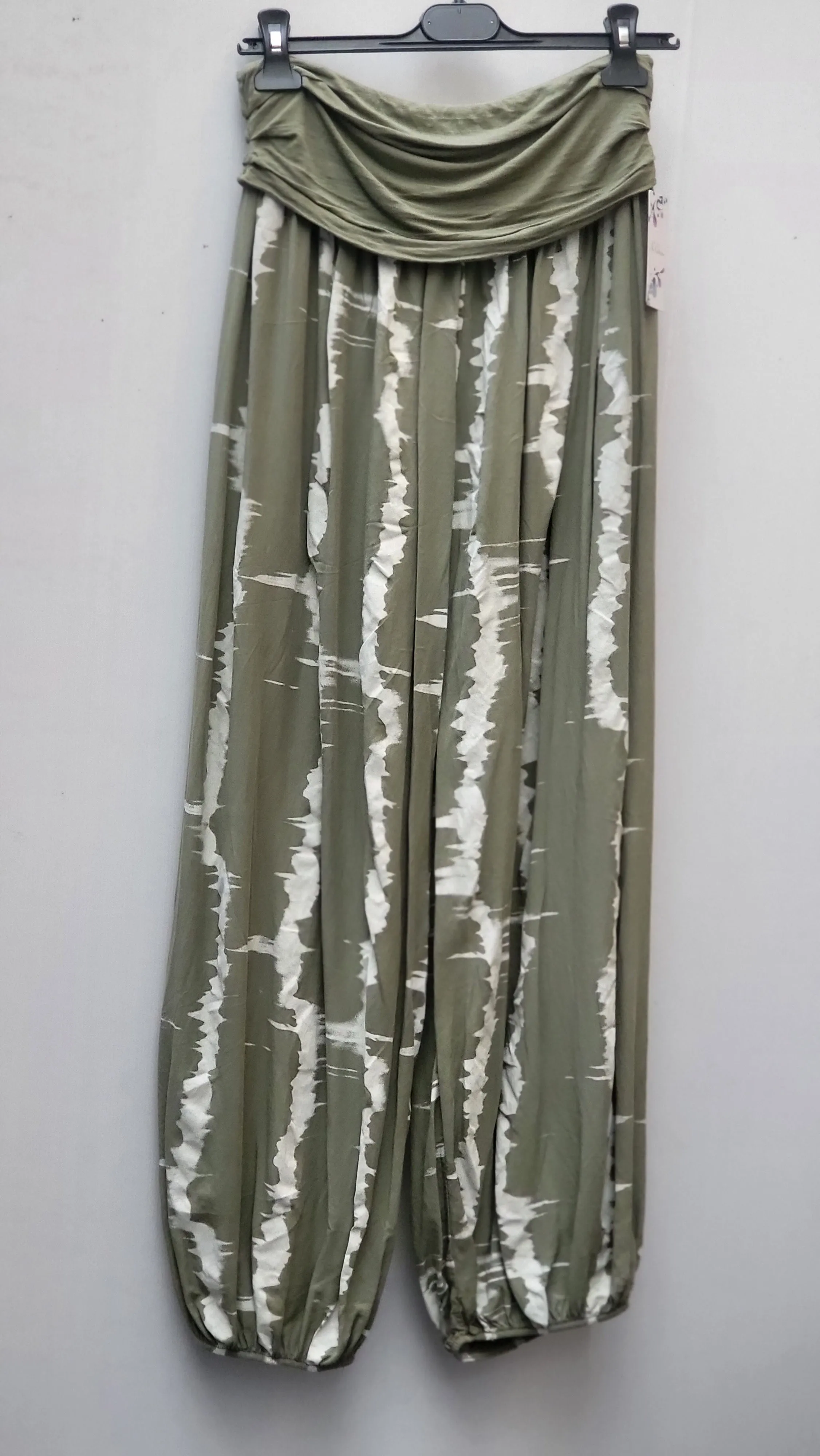MUMBAI Harem Pants Patterned Viscose Trousers