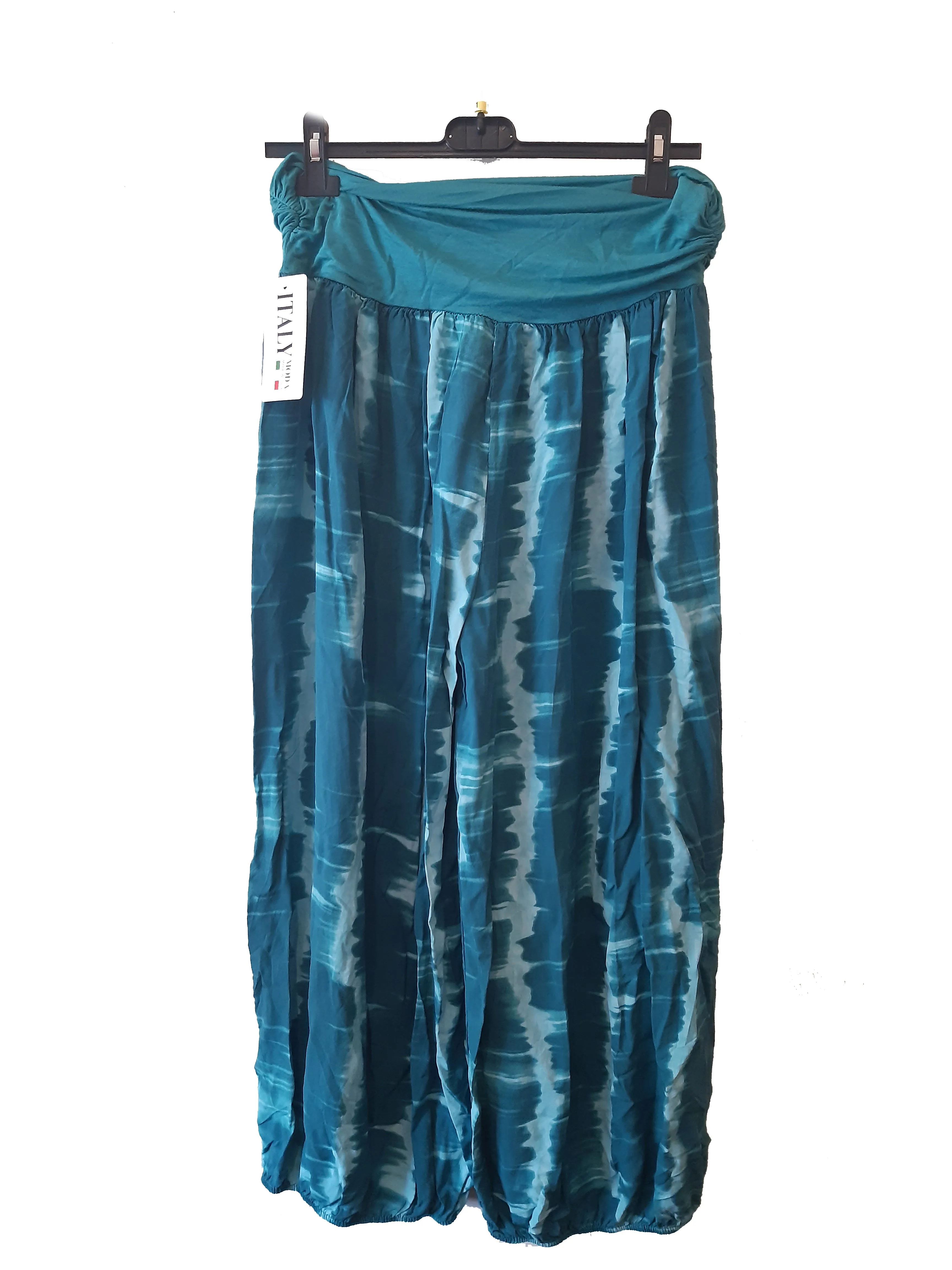 MUMBAI Harem Pants Patterned Viscose Trousers