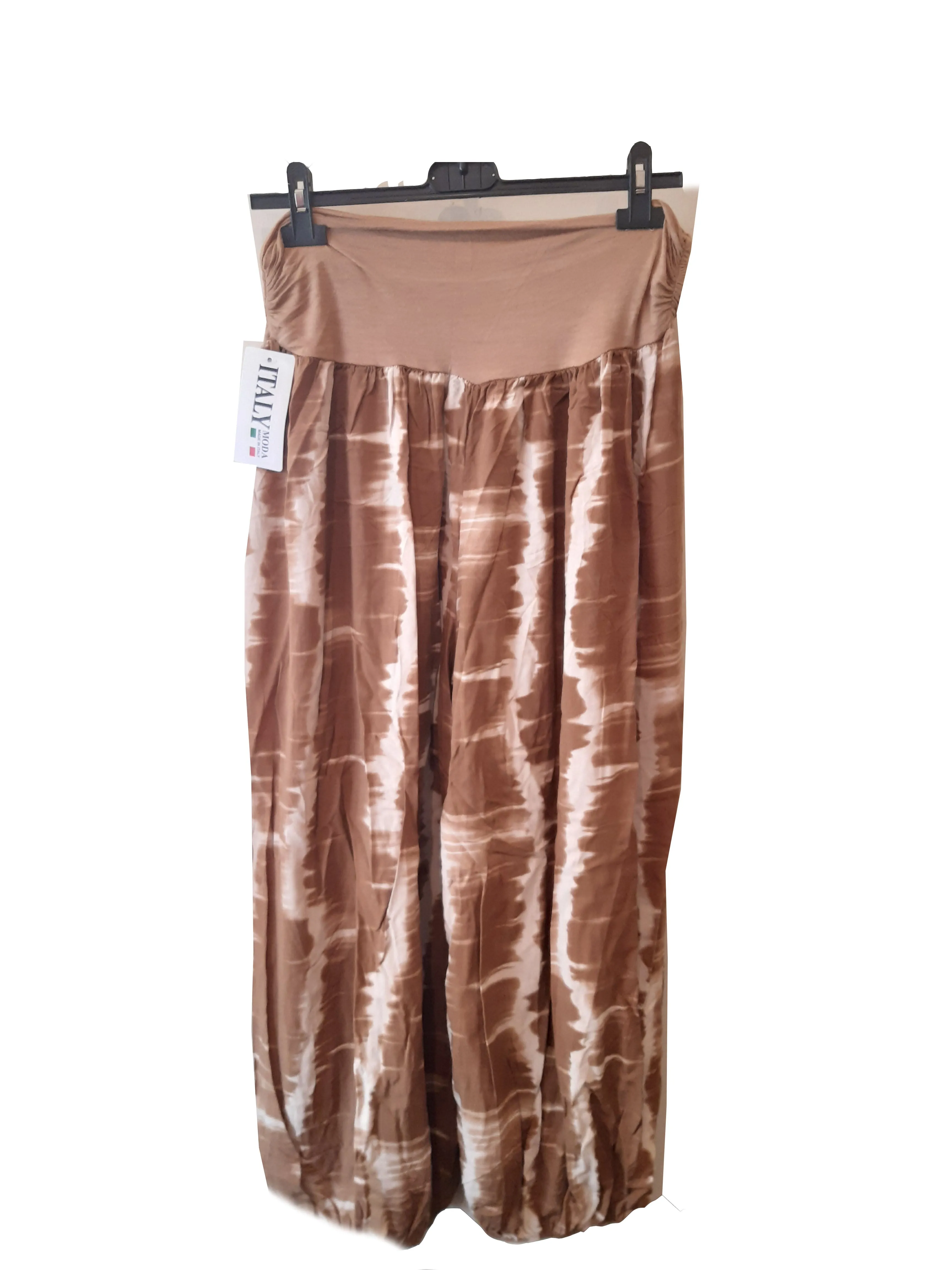 MUMBAI Harem Pants Patterned Viscose Trousers