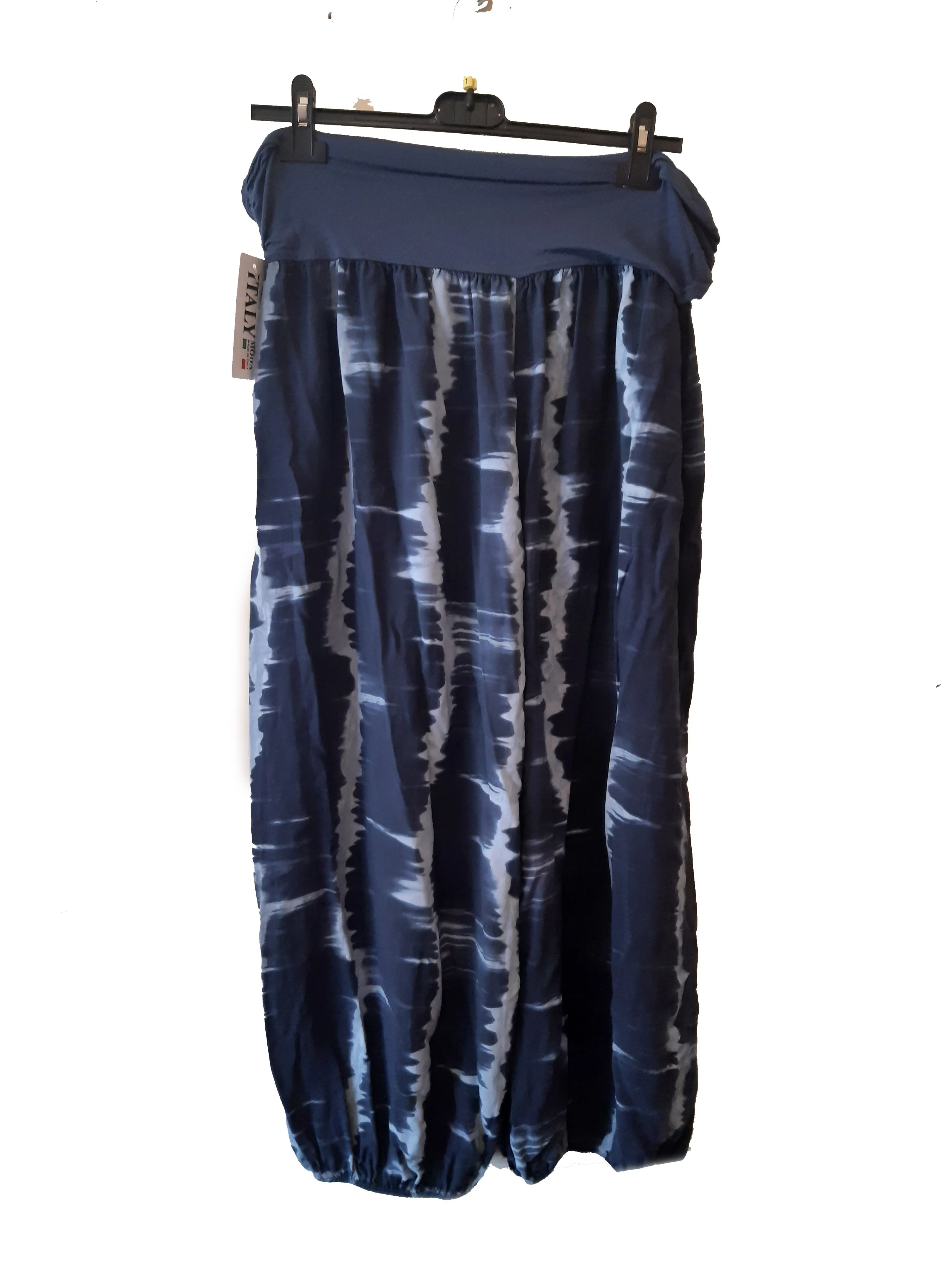 MUMBAI Harem Pants Patterned Viscose Trousers