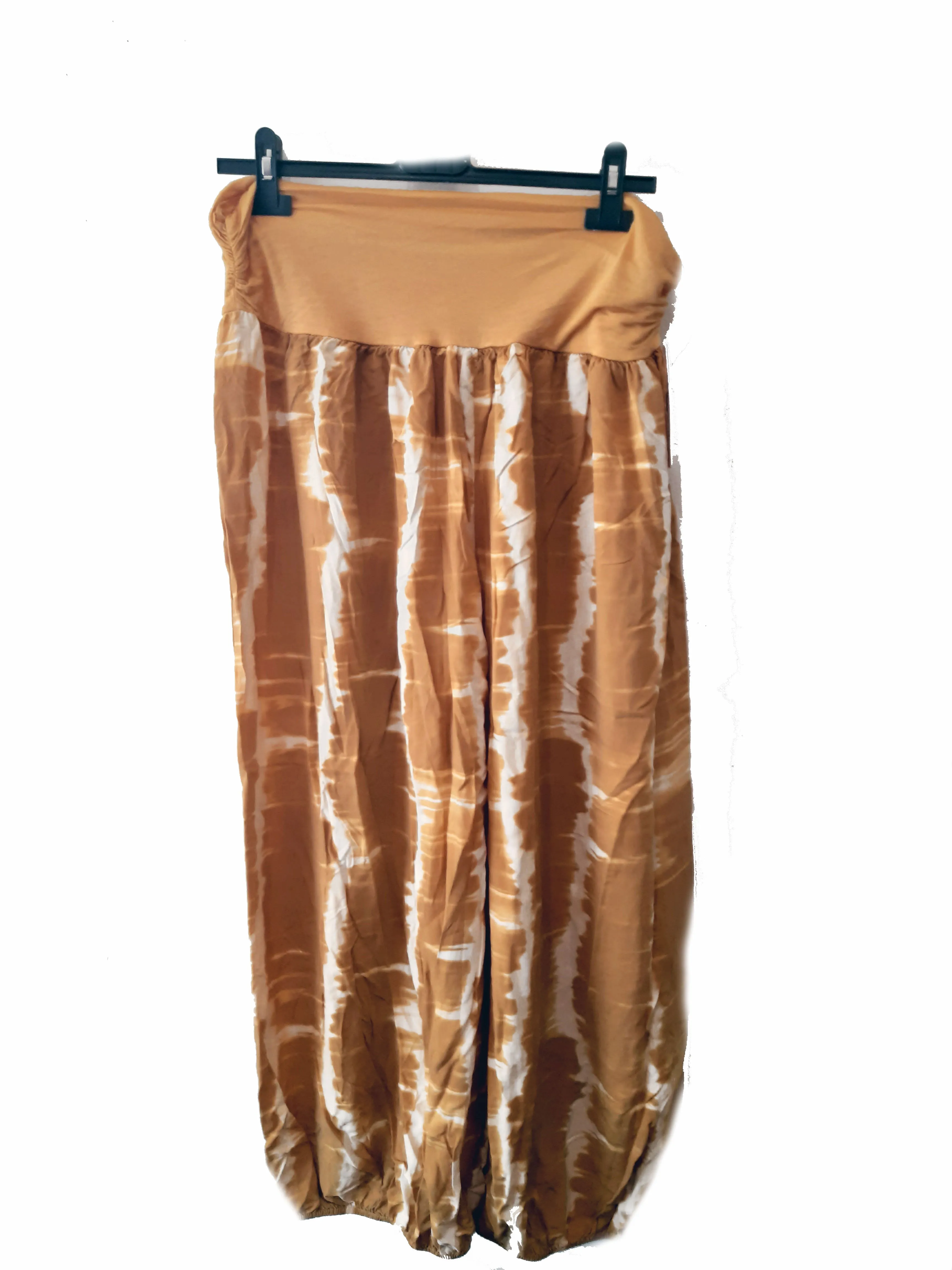 MUMBAI Harem Pants Patterned Viscose Trousers