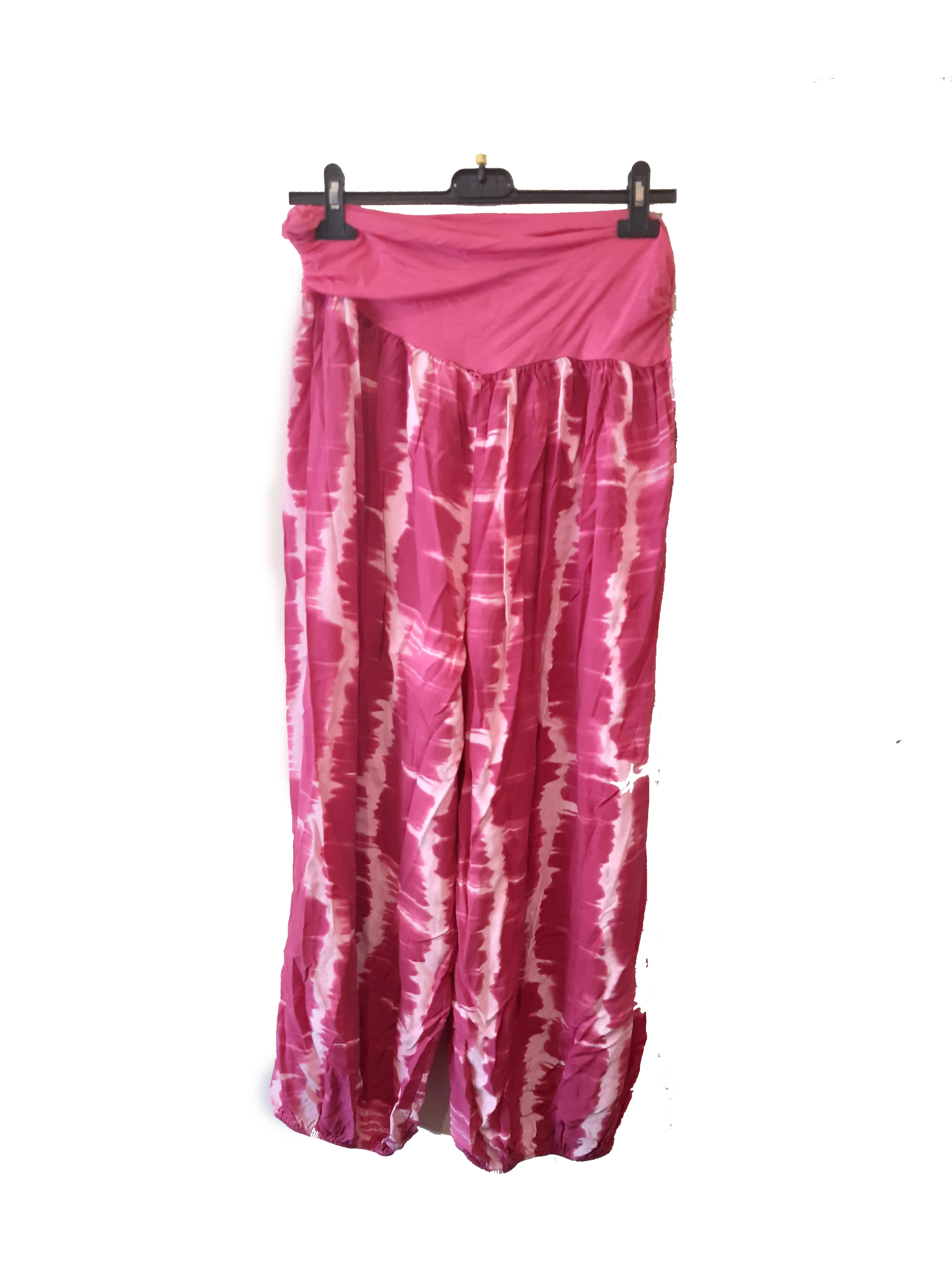 MUMBAI Harem Pants Patterned Viscose Trousers