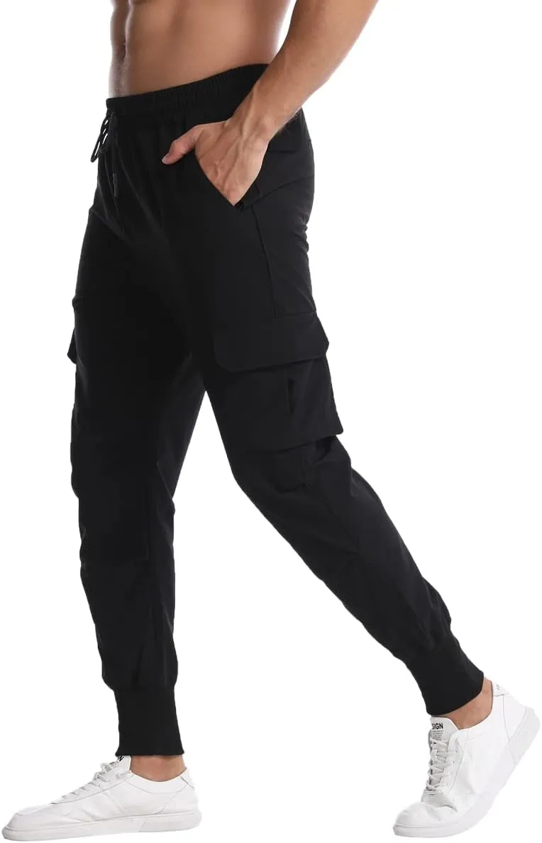 Muscle Killer Mens Running Jogger Pants Workout Athletic Sweatpants Lightweight Quick Dry Tapered Hiking Pants Sports Pants
