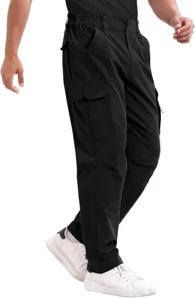 NATUVENIX Tactical Pants for Men, Ripstop Lightweight Cargo Work Pants for Men Water Resistant Mens Hiking Pants Outdoor