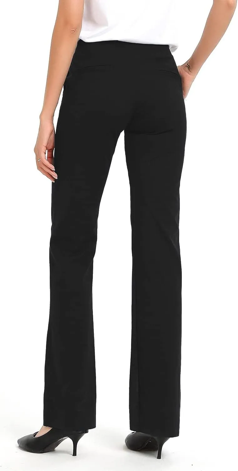 Safort 31" 34" Women Bootcut Yoga Tall Dress Pants Flare Long Trousers Work Stretchy Business Casual Slacks Pockets