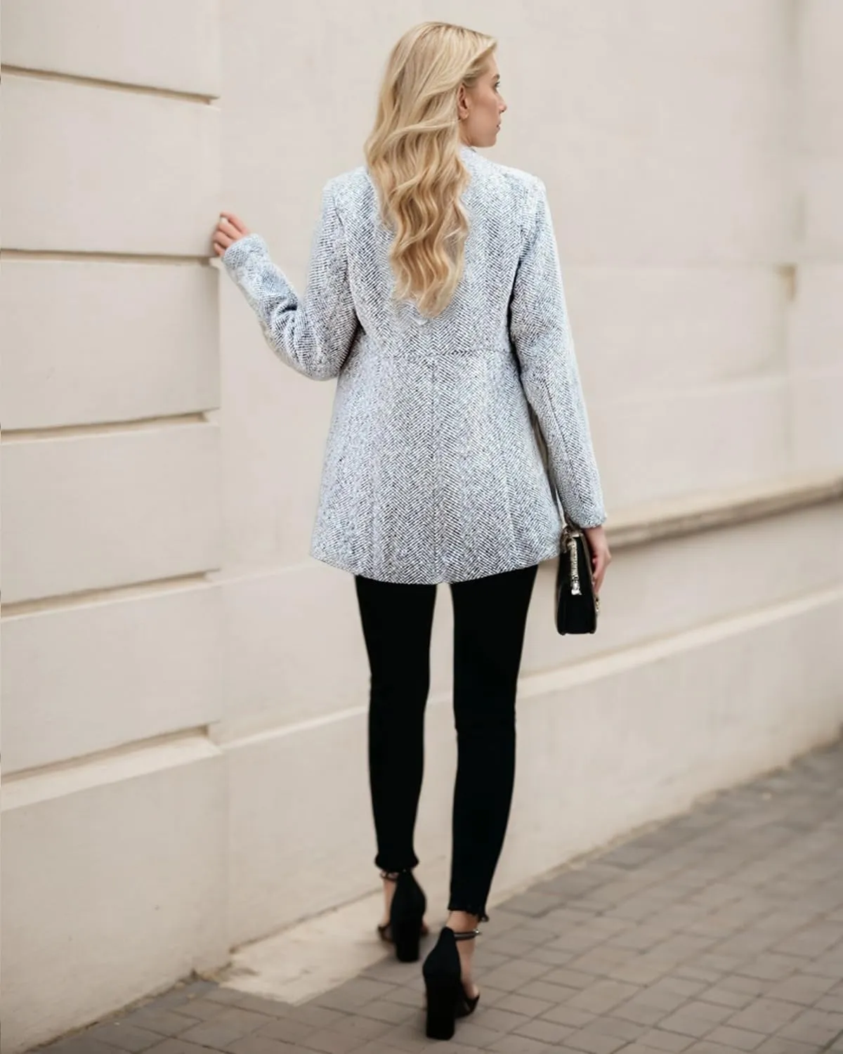 Women's Slim fit Suit Jacket, Fashionable Open Style Long Sleeved Casual Jacket, Business Jacket