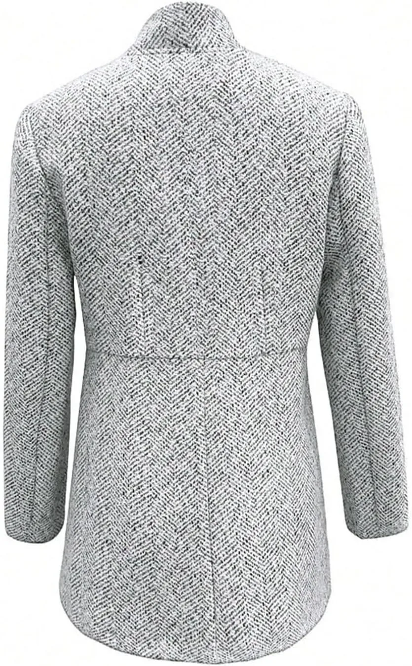 Women's Slim fit Suit Jacket, Fashionable Open Style Long Sleeved Casual Jacket, Business Jacket